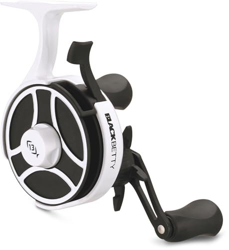 13 FISHING - Freefall Ghost - Inline Ice Fishing Reel - 2.5:...