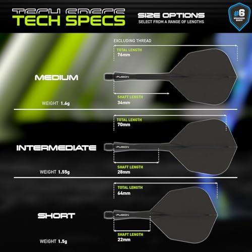 WINMAU Fusion Integrated Flight and Shaft System No.6 – One-Piece Dart Flights and Shafts - View 5