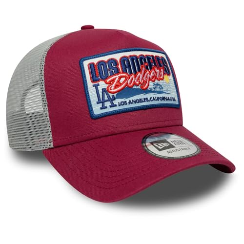 New Era A Frame Trucker Cap Mlb Patch Los Angeles Dodgers - vue 4