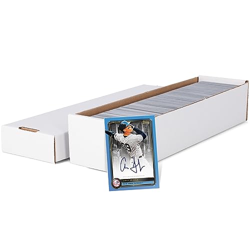 BCW 800ct 2-Piece Storage Boxes - 10 Pack | Cardboard Organizer for Sports, MTG, and Pokémon Card
