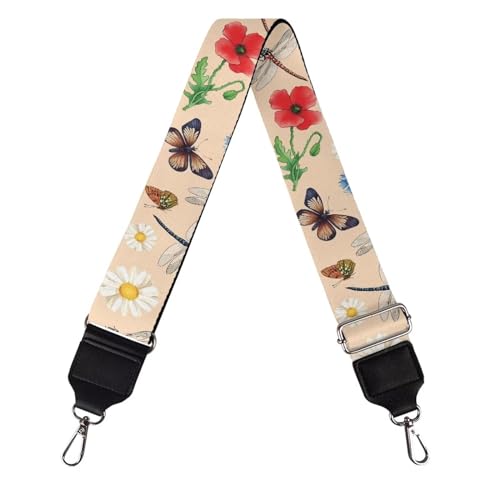 Image of Adjustable Purse Strap Replacement, Wide Shoulder Canvas Bag Strap, Crossbody Handbag Strap