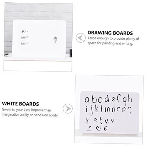 Tableaux blancs sans cadre (lot de 5) recto verso pour dessin et maths - 2