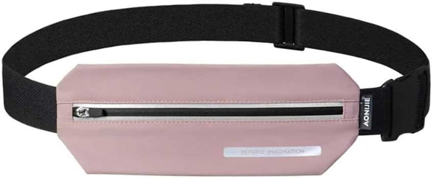 BlueField Outdoor Lightweight Portable Sports Waist Pack Waterproof Exquisite Fashion Solid Color Waist Packs pink