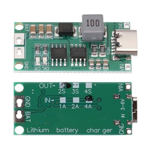 QUARKZMAN 3Pezzi Modulo Di Ricarica Boost Per Batteria Al Litio Multi-Cella 2S 3S 4S Tipo-C A 8.4V 12.6V 16.8V Regolabile Scheda Di Carica Step-Up Per Power Bank Li-Po Polimero(2S 4A)