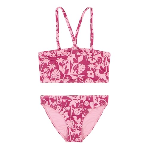 Image of Roxy Girls' Two-piece Bikini Swimsuit Set, UPF 50+ Sun Protection, Quick-Dry Bathing Suit