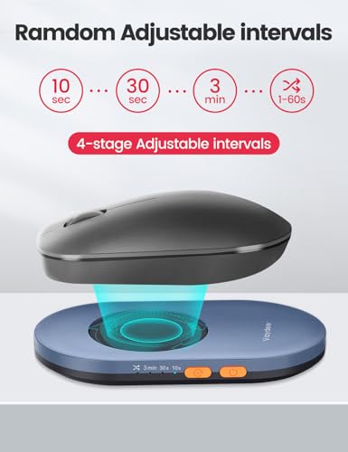 Image of VAYDEER Ultra Slim Mouse Mover, Air 3 Jiggler with Adjustable Interval Timer, Undetectable & Noiseless, Simulates Realistic Mouse Movement, Driver-Free for Keeping The PC Active and Secure (Navy Blue)