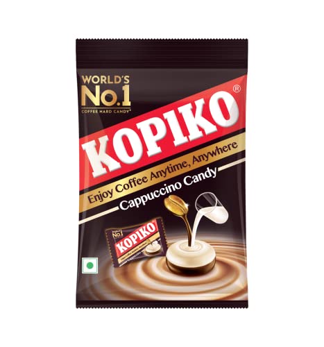 Image of KOPIKO Cappuccino Coffee Candy - World's No 1 Coffee Candy - Party Pack - 402.5 gm |115 Pieces in Each| |Birthday Pack of 8|