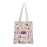 MNIGIU Sex City TV Series Inspired Gift Sex City Tote Bag Sex City Fans Gift Romantic Comedies TV Series Lover Gift (S-City Tote)