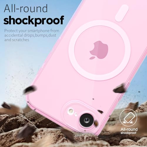 Coque silicone iPhone 16e transparente fine mignonne et resistante aux chocs avec aimant