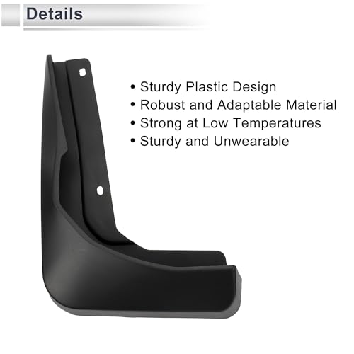 Image of X AUTOHAUX 1set Front and Rear Mud Flaps Splash Guards Mud Guards for Audi A3 Saloon Sport 2017-2020 W /Mount Accessories