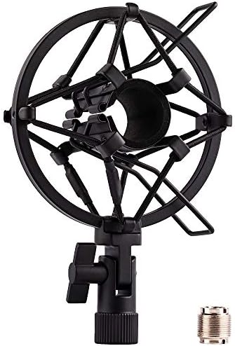 LYRCRO Microphone Shock Mount Holder Clip Mic Anti-Vibration for 22mm-26mm Diameter Dynamic Mic Like Shure SM58 58S SM57 PAG48 Sennheiser E835 E845 AKG D5S Samson Q7 Q8 Behringer Xm8500