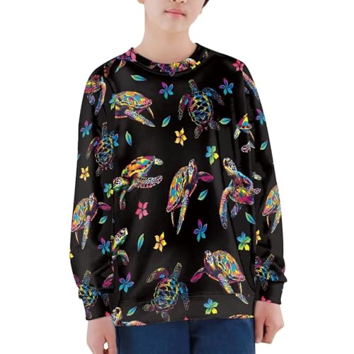Hawapod Kids Sweatshirts Animal Pattern Long Sleeve Crewneck Pullover Cozy Spring Fall Sweatshirt Graphic For Boys Girls 5