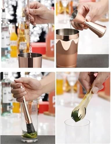 Set de Coctelera y kit Bartender de Acero Inoxidable miniatura 6