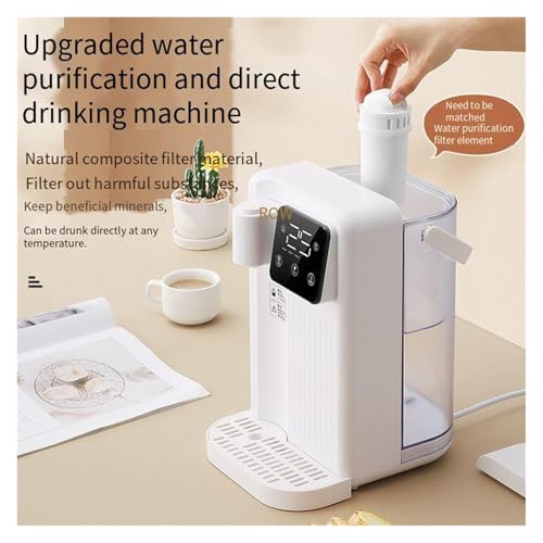 Generisch Instant Hot Water Dispenser 2000W, Heats in 3 Sekunden LCD Digital Display Arbeitsplatte Heizer für Kaffee Tee Küche Büro Home Verwendung Schwarz