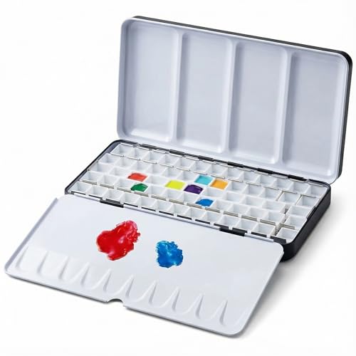 DUGATO Large Watercolor Palette Tin for Artists