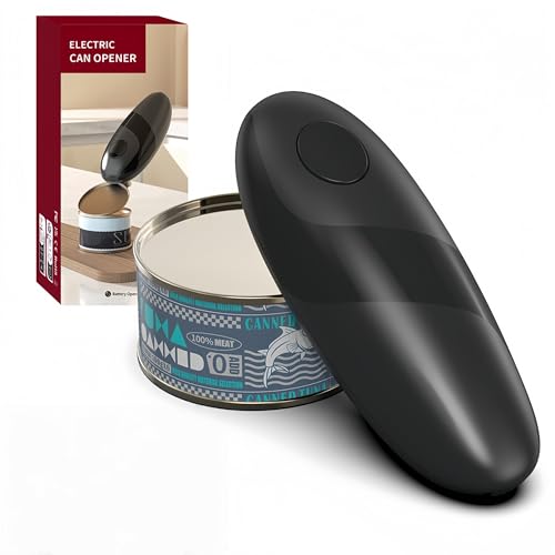 Electric Can Opener, Hands-Free Automatic Can Opener for Seniors with Arthritis, Portable Can Openers for Any Size Tin Cans, Ideal for Kitchen Use, Pet Food Can Opener