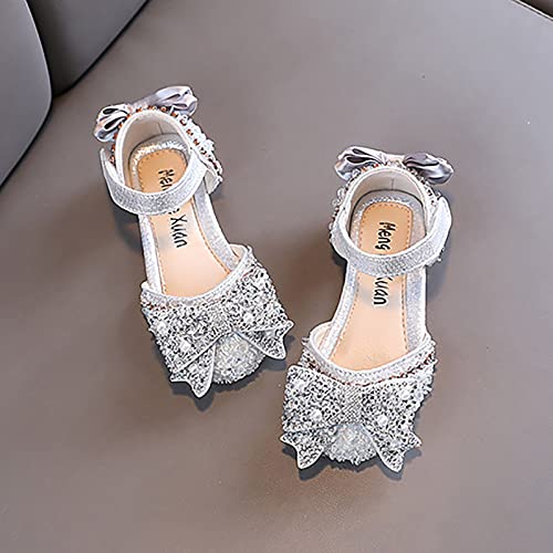 Chaussures décontractées en cuir pour filles au design fée raffiné et finitions perles