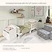 Dream On Me Classic Design Toddler Bed In White, Greenguard Gold And JPMA Certified, Low To Floor Design, Two Side Safety rails, Non-Toxic Finishes, Wooden Nursery Furniture
