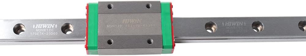 Genuine Hiwin MGN12 carriages+400mm L MGNR12C linear rails for BLV MGN Cube 3d printer (Size : Customized size)