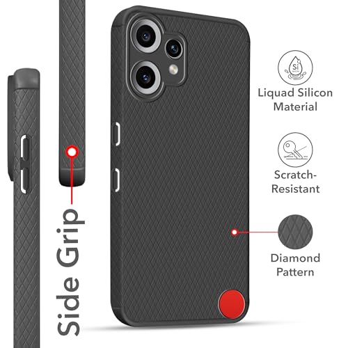 Image of Jkobi Back Cover Case for Nothing CMF Phone 2 Pro (Liquid Silicone | Side Grip | Camera Protection)