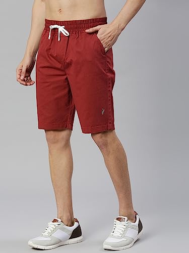 Image of Thomas Scott Men's | Solid | Chino Shorts | Regular Fit | Cotton Elastane | Above Knee | Casual Short