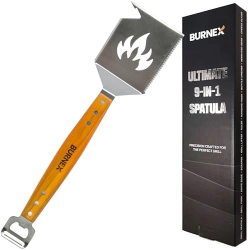 Burnex Ultimate 9 in 1 Spatula Multifunction Tool, BBQ Gifts for ...