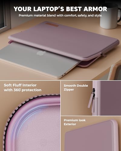 Image of FEDUS MONARC Designer Premium Vegan Leather Laptop Sleeve Bag Case 13.3 inch, Shockproof Office Laptop Cover Pouch Accessories Carrying Bag for MacBook, HP, Dell, Lenovo, Asus for Men & Women