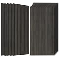 Wood Veneer Sound Panels, 10 Pack 47.2”x23.6” Wall Panels, Decorative Acoustic Panels for Walls, for Office,Home Theater,Studio,Living Room,Rustic Walnut
