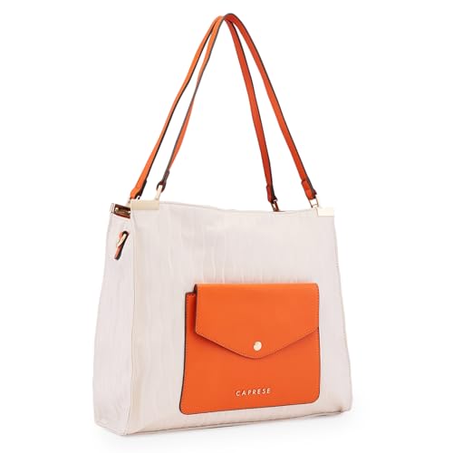 Image of Caprese Shyla Hobo Bag, Large | Self Designed Shoulder Bag for Women with Easy Front Access Pocket | Secure Top Zip | Perfect for Casual & Daily Use
