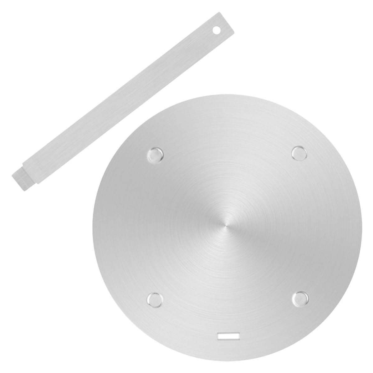 LABRIMP Placa Difusora de Calor para Cocina de Gas E Inducción, Acero Inoxidable 3.4 Mm X 240 Mm, Adaptador para Utensilios de Cocina, Distribución Uniforme del Calor, Accesorio