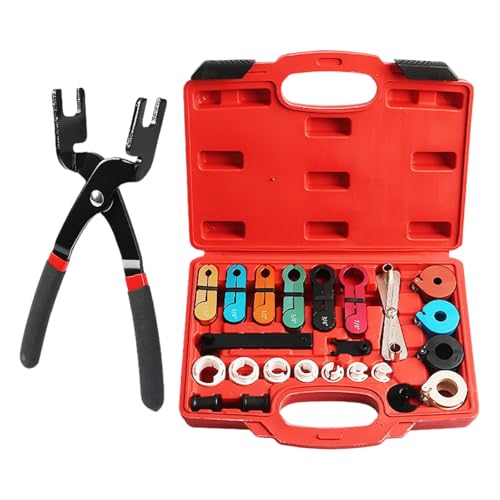Juego de 24 herramientas profesionales de extracción de tuberías HVAC para automóviles, camiones, motocicletas, aceite de reparación y alicates de corte de Hvac