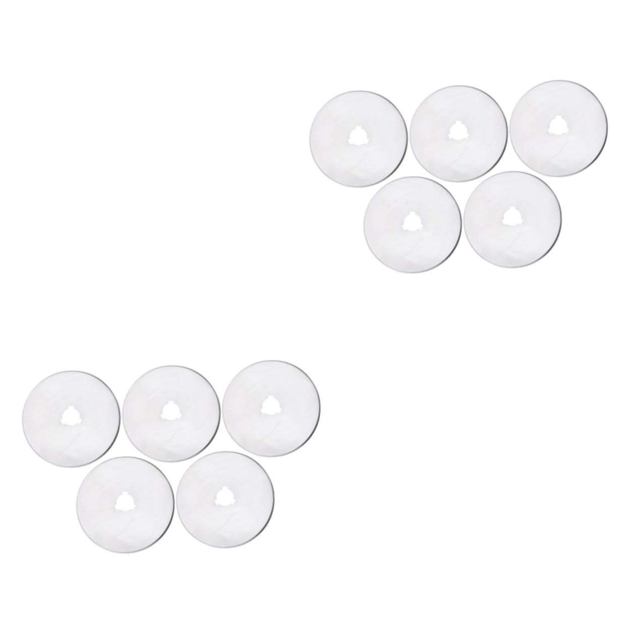Operitacx 10 Piezas cuchillas redondas cuchillas rotativas acolchado baul almacenamiento baul almacenaje cubertería 60 mm hoja redonda