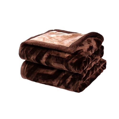 Image of MYTRIDENT Classic Style Me Solid Single Mink Blanket, 4kg, 100% Polyster, Salmon