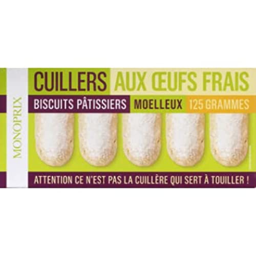 Monoprix Biscuits cuillers pâtissiers moelleux aux oeufs frais - Le paquet de 125g