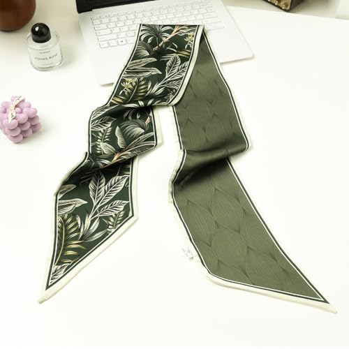 Image of Head Hair Scarf for Women,Silky Long Headscarf Purse Bag Scarfs for Handbag Fashion Satin Neck Scarves Accessories