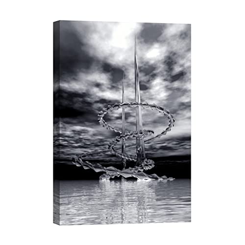 Tableau sur toile DCK127-2 lumineux 80x120 cm pour déco murale