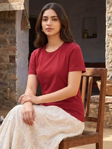 Image of Bewakoof Women's Slim Fit T-Shirt