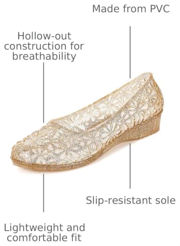 Image of Dear Time Women Flat Heel Summer Beach Jelly Shoes