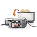 Ninja Foodi 3-in-1 Tostapane, con Griglia e Pressa per Panini, 7 Funzioni di Cottura, 7 Livelli di Tostatura, Include Teglia e Vassoio Raccogli Briciole, Acciaio Inox ST202EU immagine