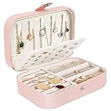 ZEACCT Caja Joyero Pequeña,Portátil Joyero Viaje Cajas para Joyas Jewelry Organizer para Mujer, para Anillos, Aretes, Pendientes, Pulseras y Collares，niña