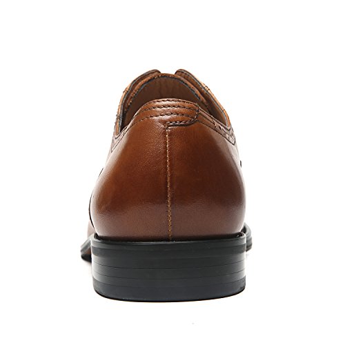 Image of Men's Cap Toe Lace up Oxford Dress Shoes Posh-1-tan