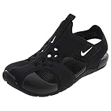 nike sandalen kinder 28 Schaftstoff: Kunststoff Nike Jungen Sunray Protect 2 (ps) Sport Sandalen, Schwarz (Black/White 001), 28 EU