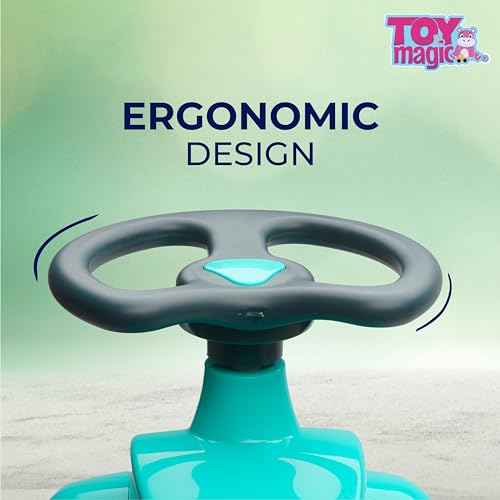 Image of ToyMagic Rideon Swing Car - Non Electric|Safe, Sturdy & Fun Ride-on Toy for Kids| Perfect for Indoor & Outdoor Adventures | Promotes Active Play|Weight Capacity Upto 75kg,Multicolor