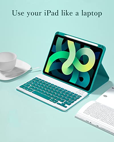 Funda de teclado iPad 9 generación para estudiar y teletrabajar 5