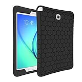 Fintie Silicone Case for Samsung Galaxy Tab A 8.0 (2015) - Light Weight [Anti Slip] Shock Proof Protective Skin Cover for Samsung Galaxy Tab A 8-Inch Tablet SM-T350/T355/P350/P355, Black
