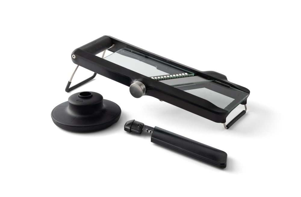 Chef'n  Black Glass Mandolin Gift Boxed in Size 4.5x40x20, Sports Direct