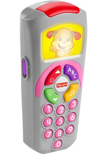 Fisher-Price Baby Learning Toy Laugh & Learn Sis’ Remote Pretend TV Control with Music & Lights for Infants Ages 6+ Months​ - image 6