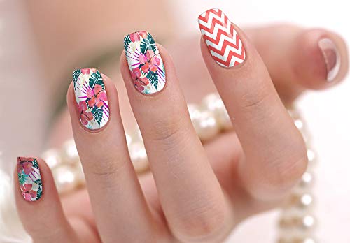 Nail Polish Art Strips 18 Wraps Decal DIY Manicure Pedicure Flower Design Pattern Wedding Bachelorette Prom Party Nail Polish Art Strips 18 Wraps Decal DIY Manicure Pedicure Flower Design Pattern Wedding Bachelorette Prom Party