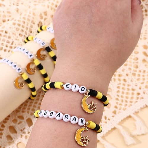 30% Off 36-Set Eid Mubarak Bracelets with Blessing Cards