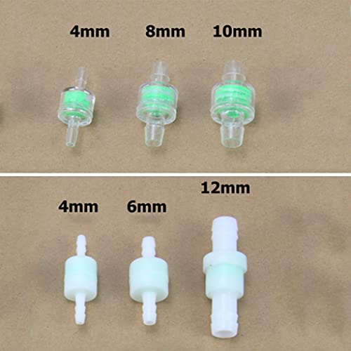 5Pcs/lot 4mm 6 8 10 12mm Water Oil Filter Air Filtration Fish Tank Filtration Hose Coupling for 3-12MM Hose Filter Valve(White 12mm)